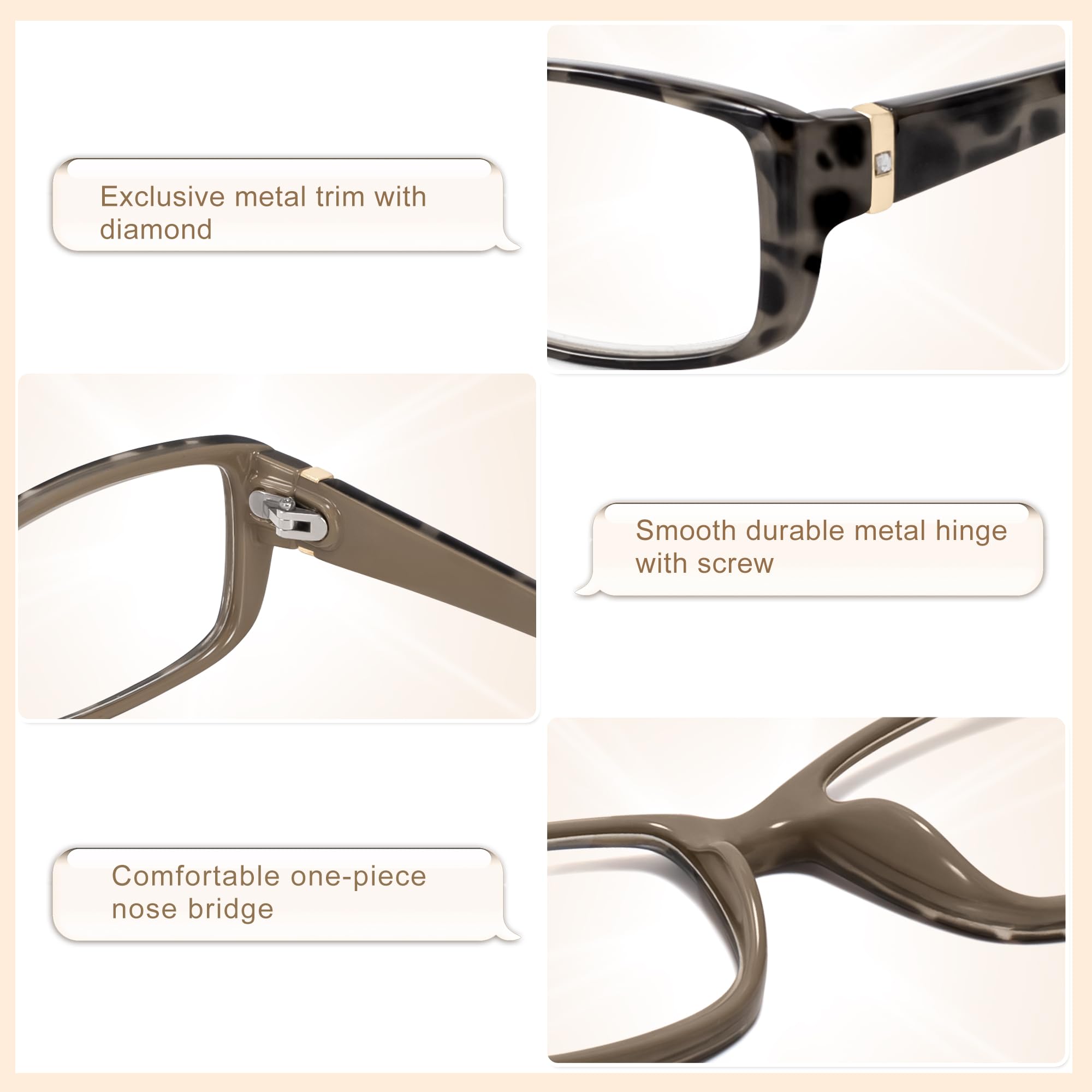 Madison Avenue scratch-resistant blue light lenses reduce glare during long screen use