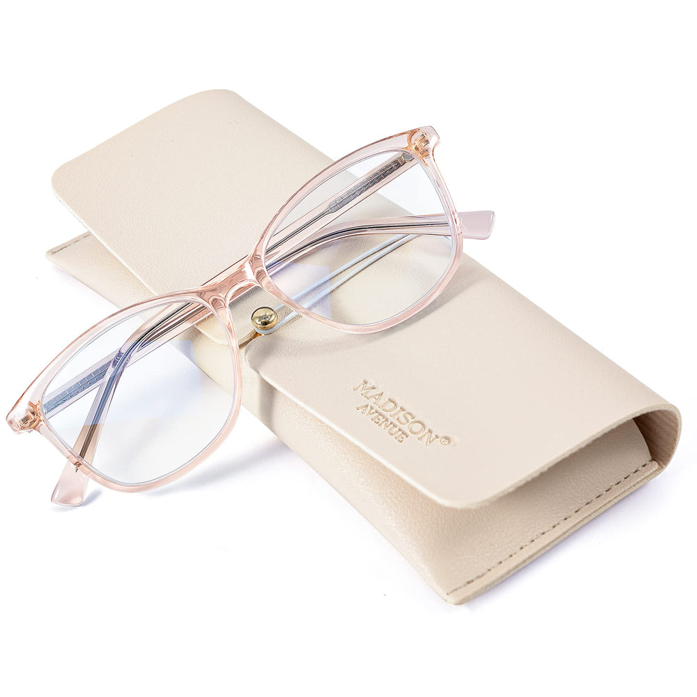Madison Avenue vintage TR90 glasses with case for protective storage