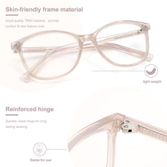 Madison Avenue TR90 frame close-up highlights lightweight comfort.
