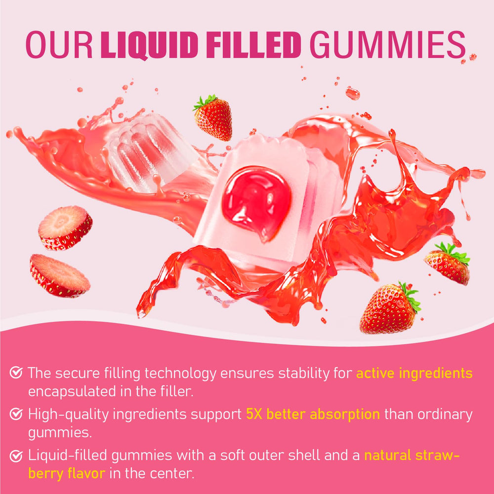 Maennyliy Calcium Citrate Gummies daily-dosage scene illustrating two-chew routine.
