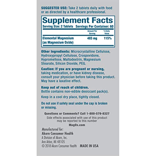 Mag-Ox 400 coated tablets designed for easy daily use