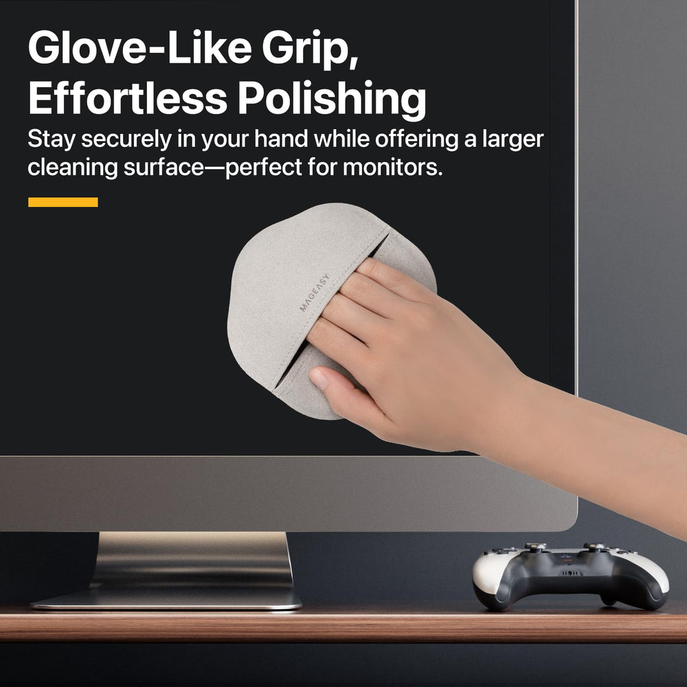 Mageasy microfiber cloth cleans camera lenses without lint or scratches.