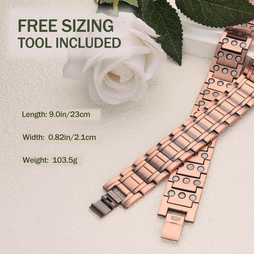 MagEnergy magnetic copper bracelet in elegant gift box ready for gifting