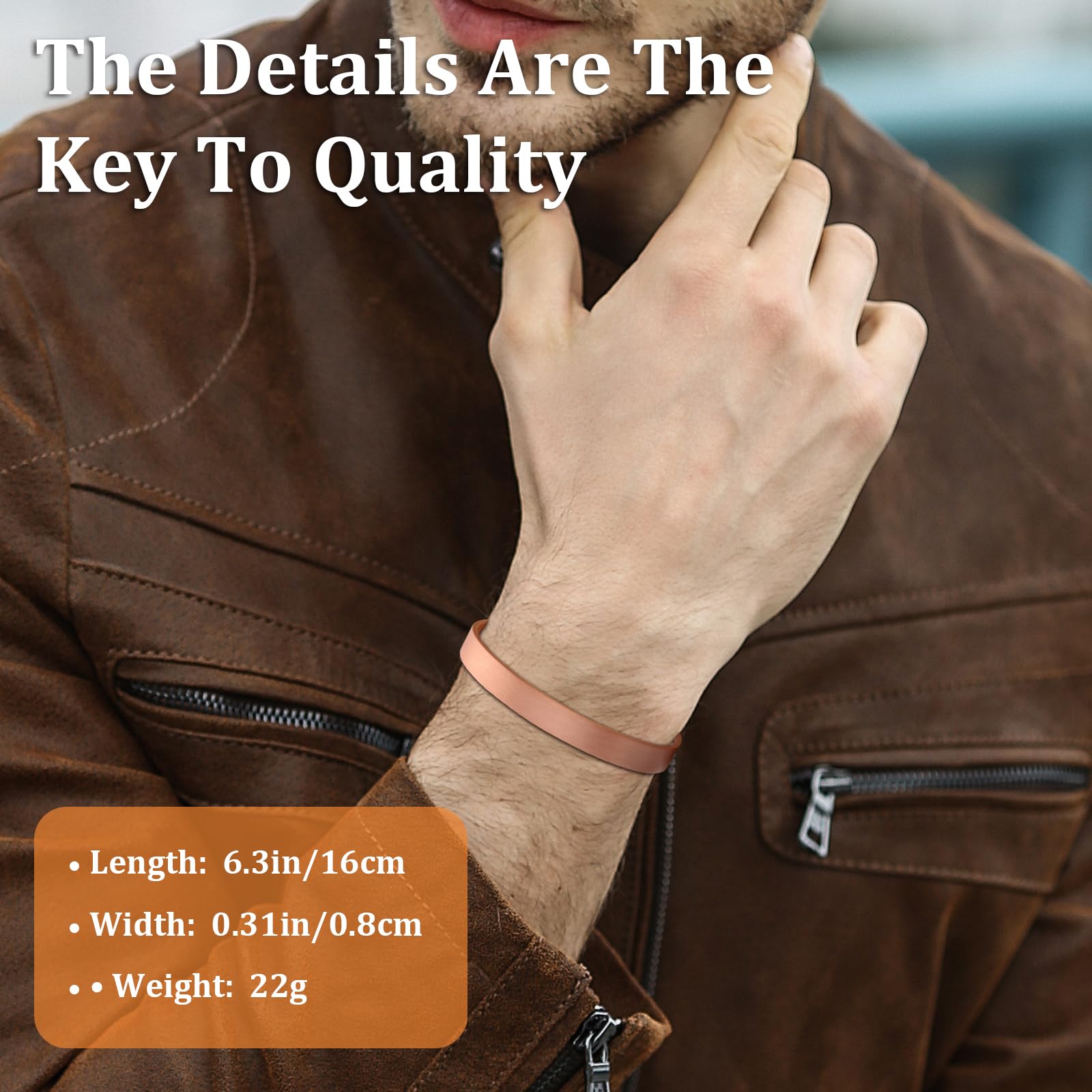 MagEnergy copper bracelet adjustable mechanism for easy fit on wrist