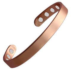 MagEnergy copper bracelet close-up shows brushed finish for comfortable wear