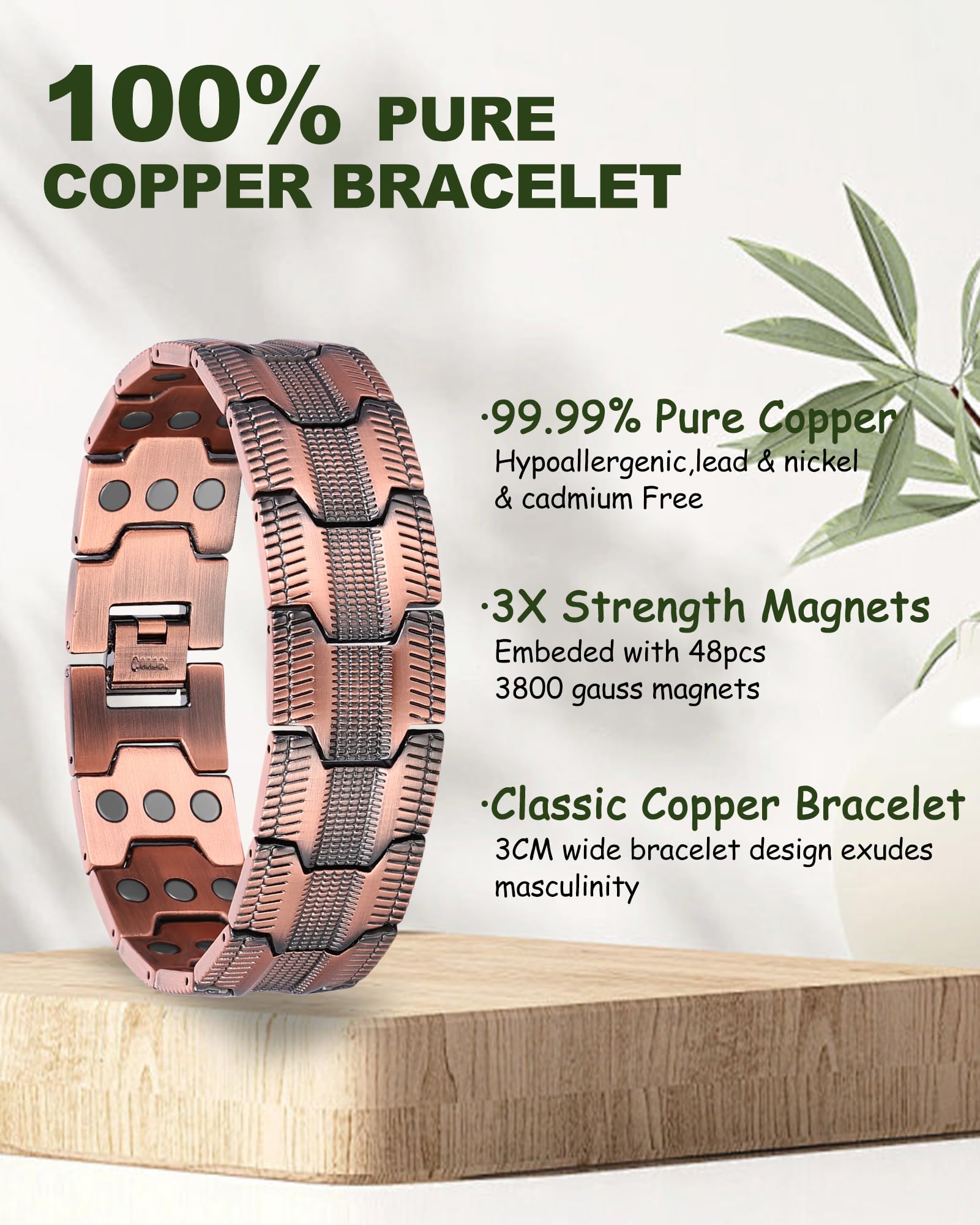 MagEnergy copper ring closeup highlighting high-purity copper texture
