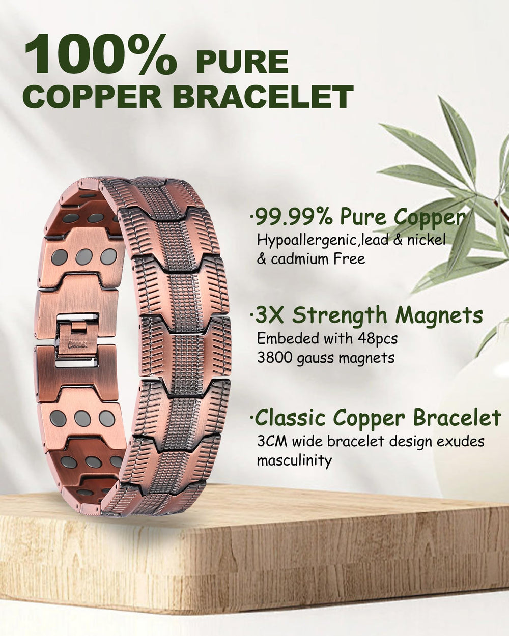 MagEnergy copper ring closeup highlighting high-purity copper texture