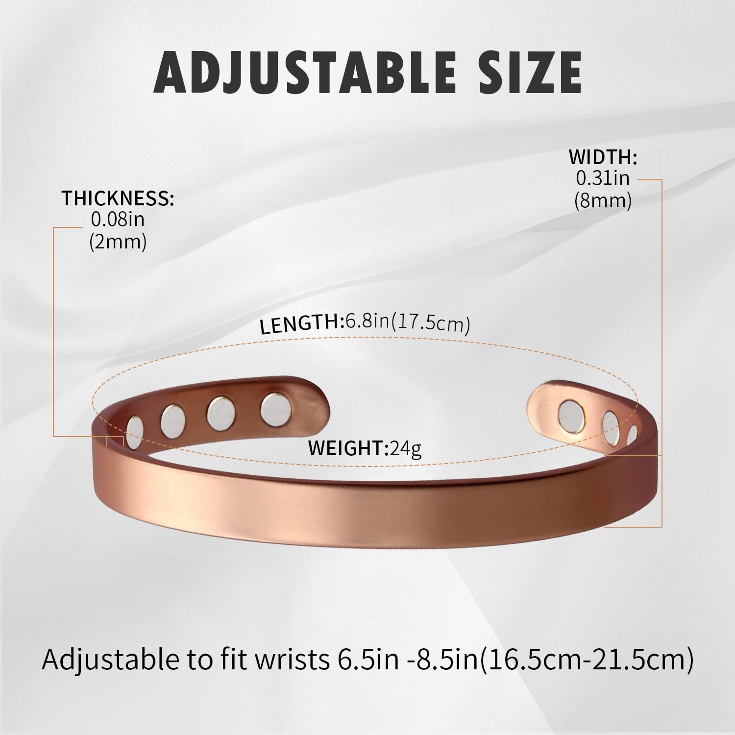MagEnergy copper bracelet in gift box, ready for gifting