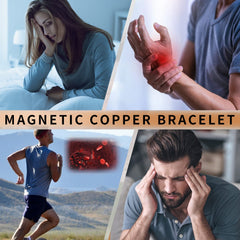 Close-up of MagEnergy copper bracelet texture and scratch-resistant surface