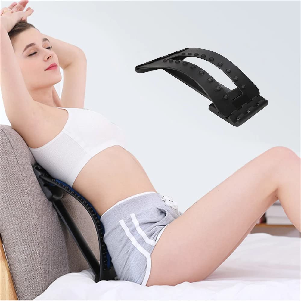 Magic Back Support adjustable-levels shown for personalized stretch intensity