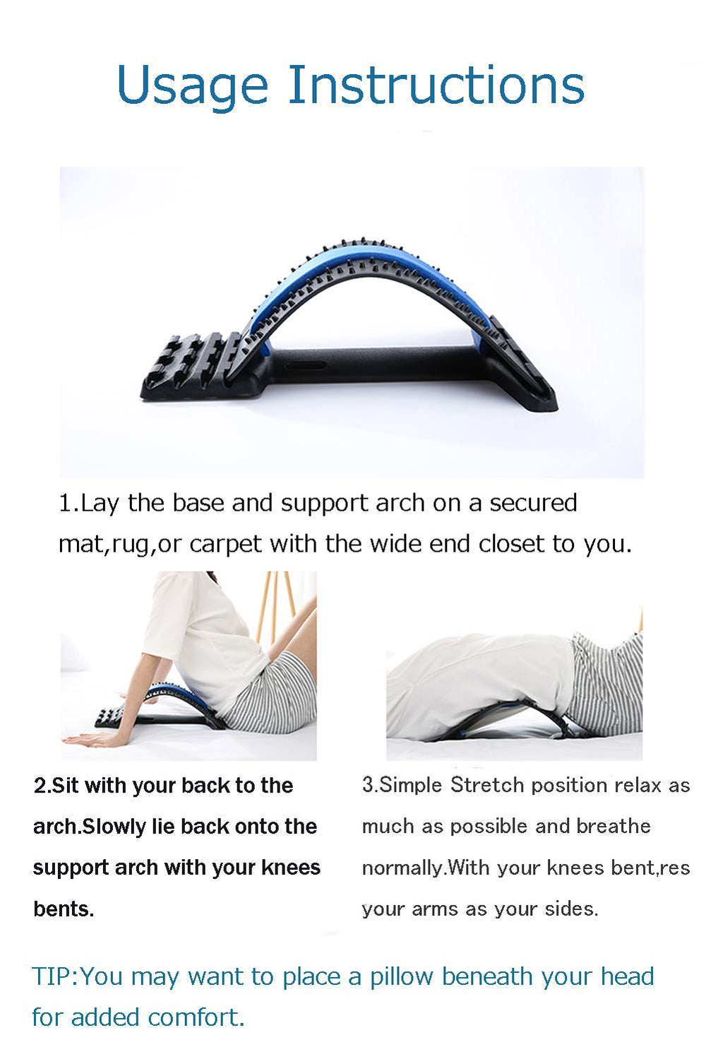 Magic Back Support multi-use back massager for bed, chair, and car comfort.