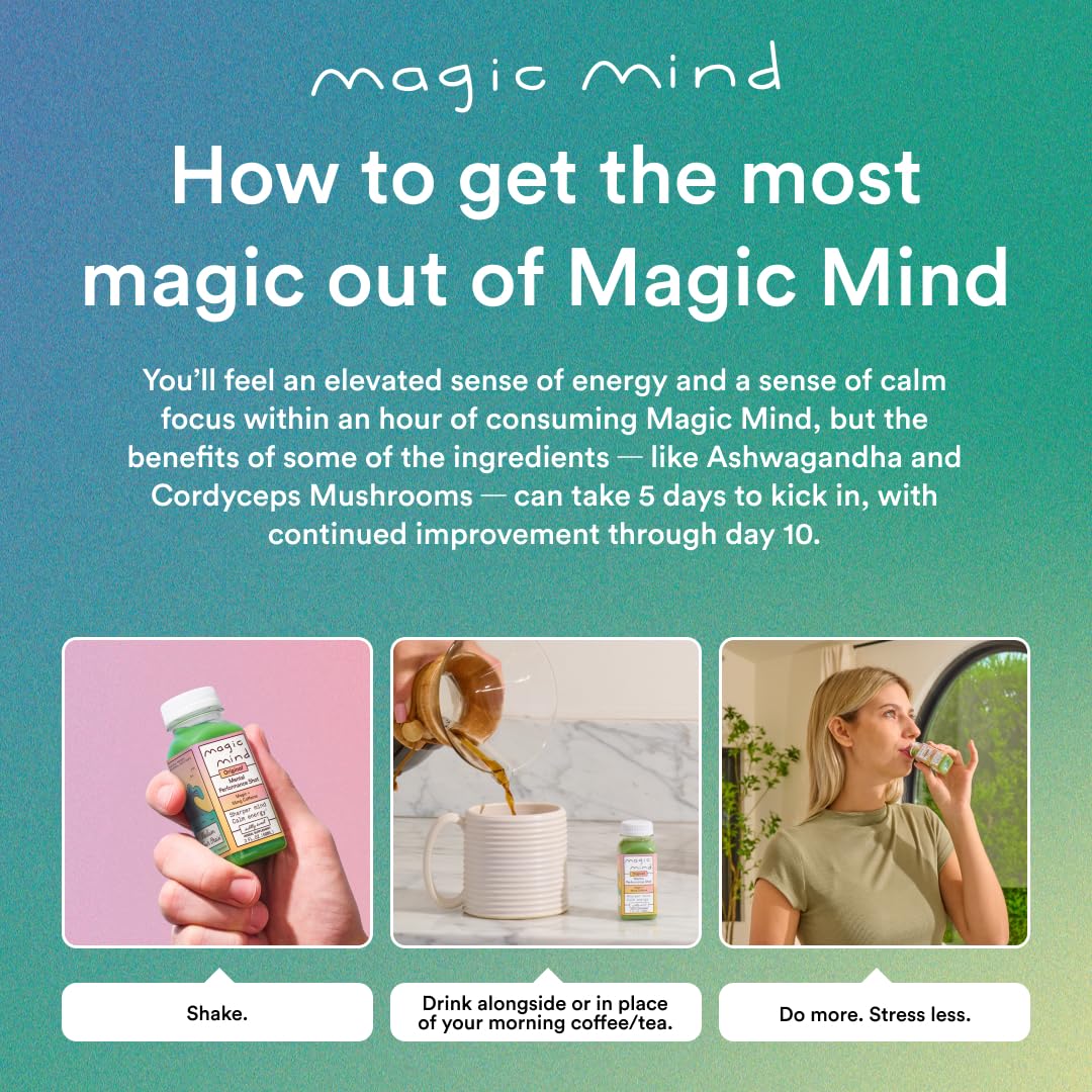Magic Mind smooth agave taste - pleasant flavor enhances daily ritual.