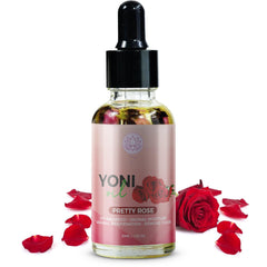 Magic V Steam Yoni Oil bottle with rose blend for daily care.