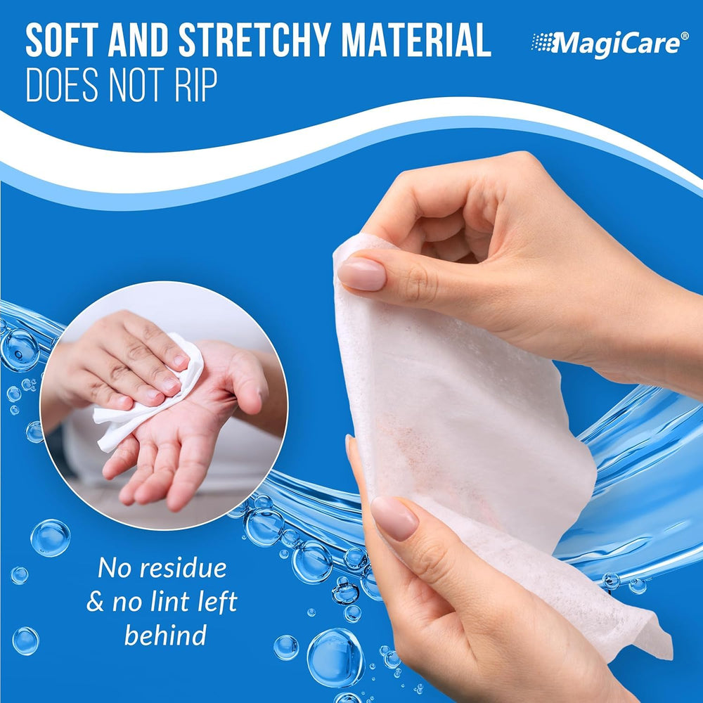 MagiCare spunlaced nonwoven material provides soft, durable wipes