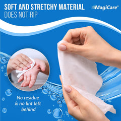 MagiCare spunlaced nonwoven material provides soft, durable wipes