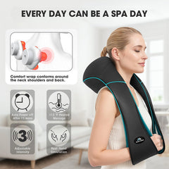 MagicMakers neck massager with heating function delivering warm relief