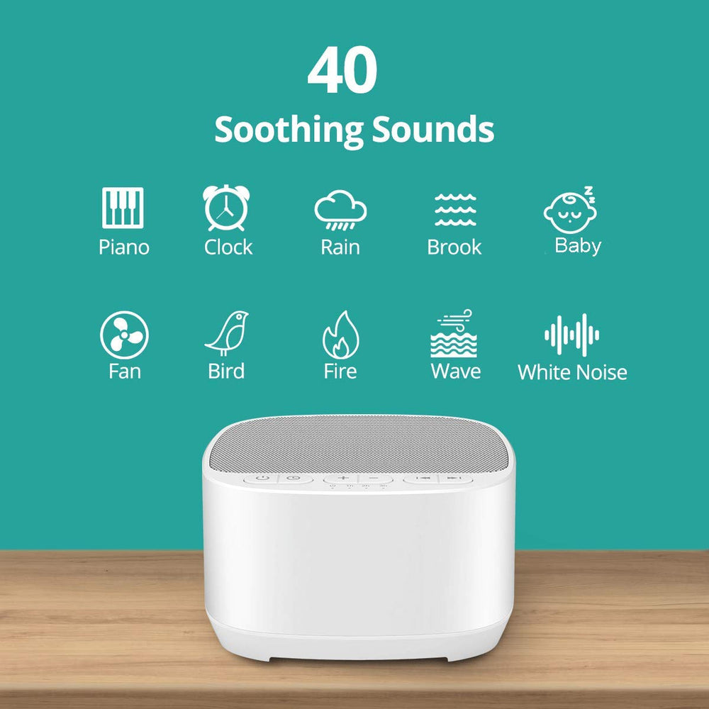 Magicteam Sleep Sound Machine control panel with 40 soothing sounds