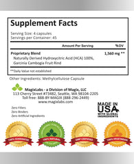 MagixLabs pure HCA capsules designed for easy, with-meal intake during daily routines.