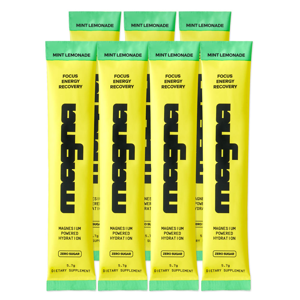 Magna Electrolytes canister on countertop for daily hydration and energy.