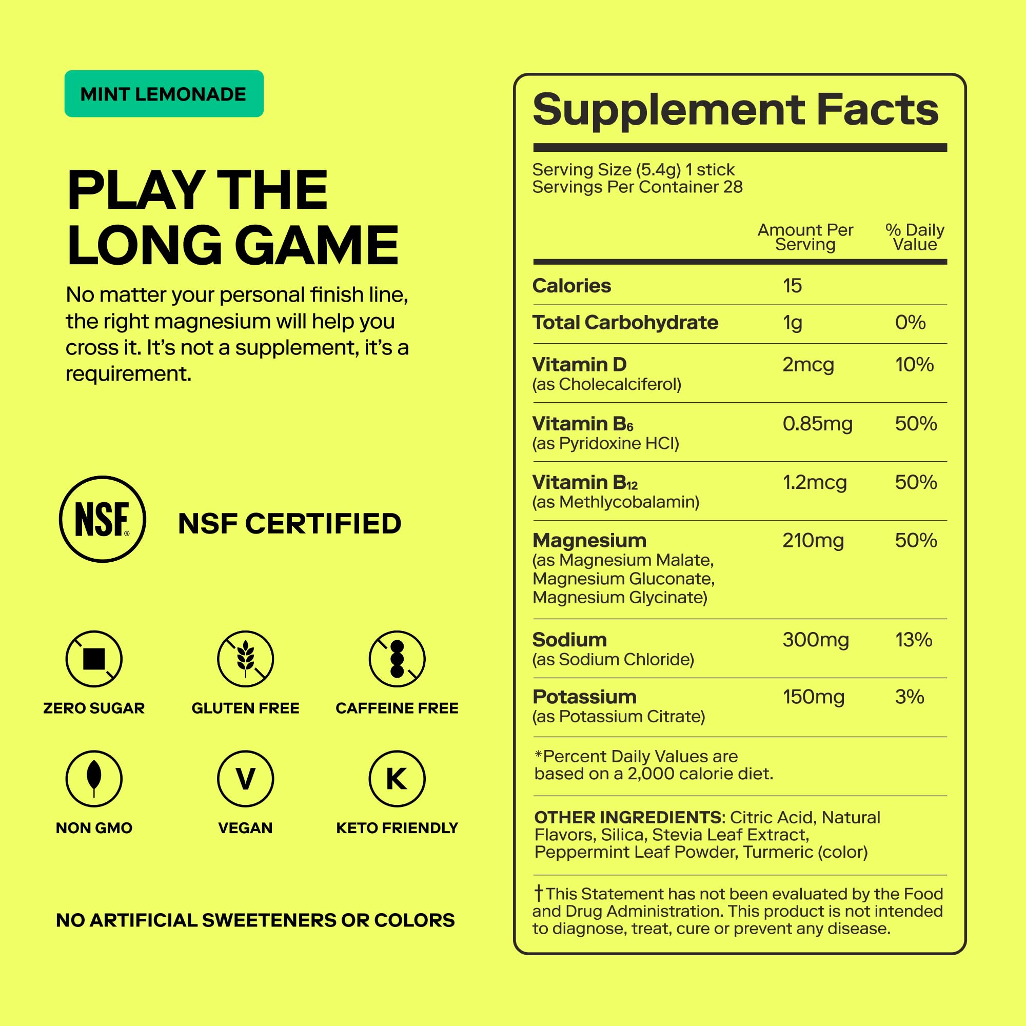 No sugar, vegan, gluten-free Magna label supports inclusive hydration.