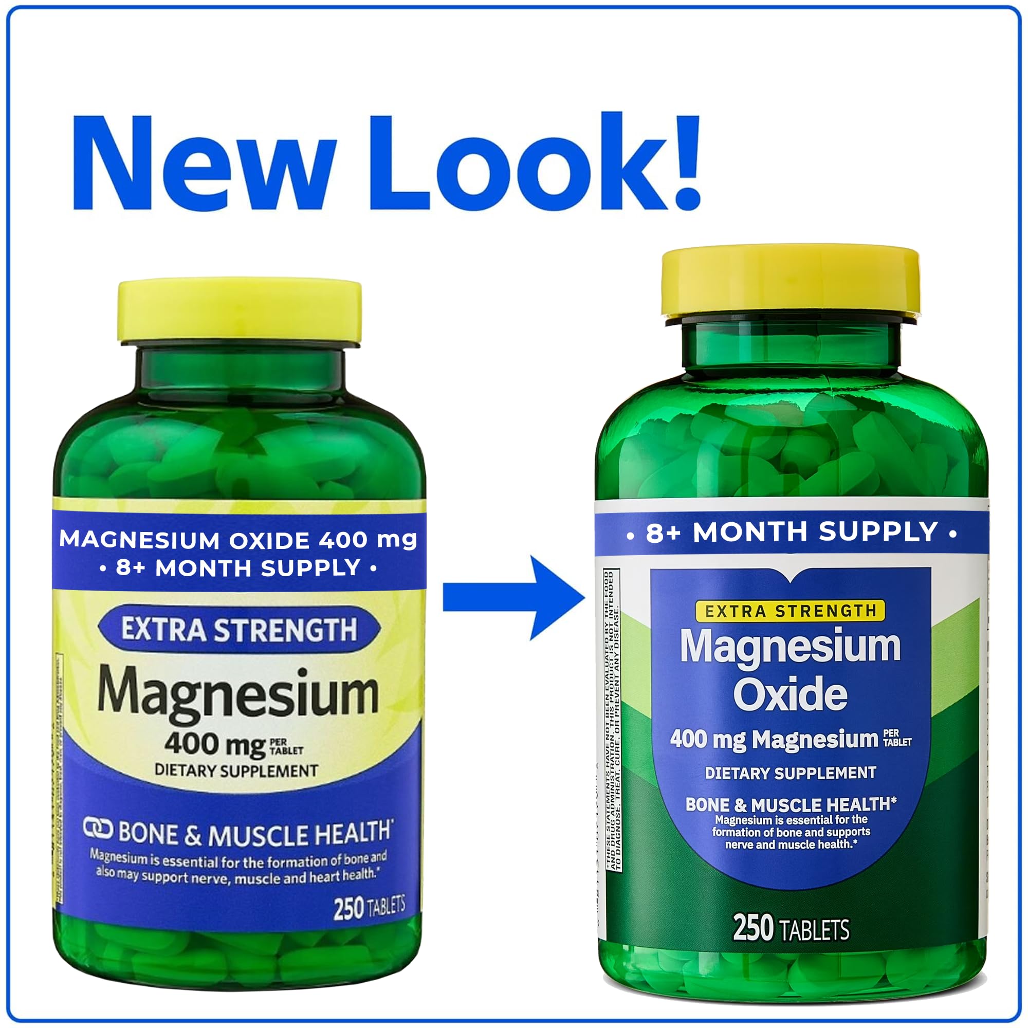 Close-up of Magnesium Oxide 400mg tablets for easy daily use