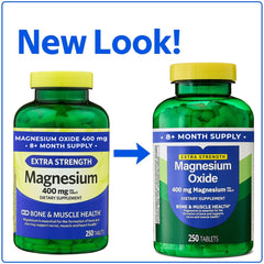 Close-up of Magnesium Oxide 400mg tablets for easy daily use