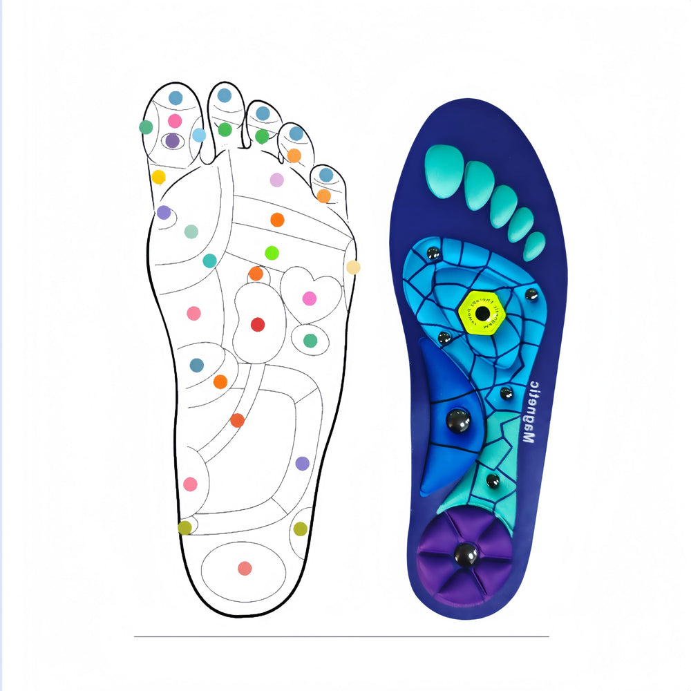 Magnetic Insoles' non-slip base helps stay secure in daily footwear.