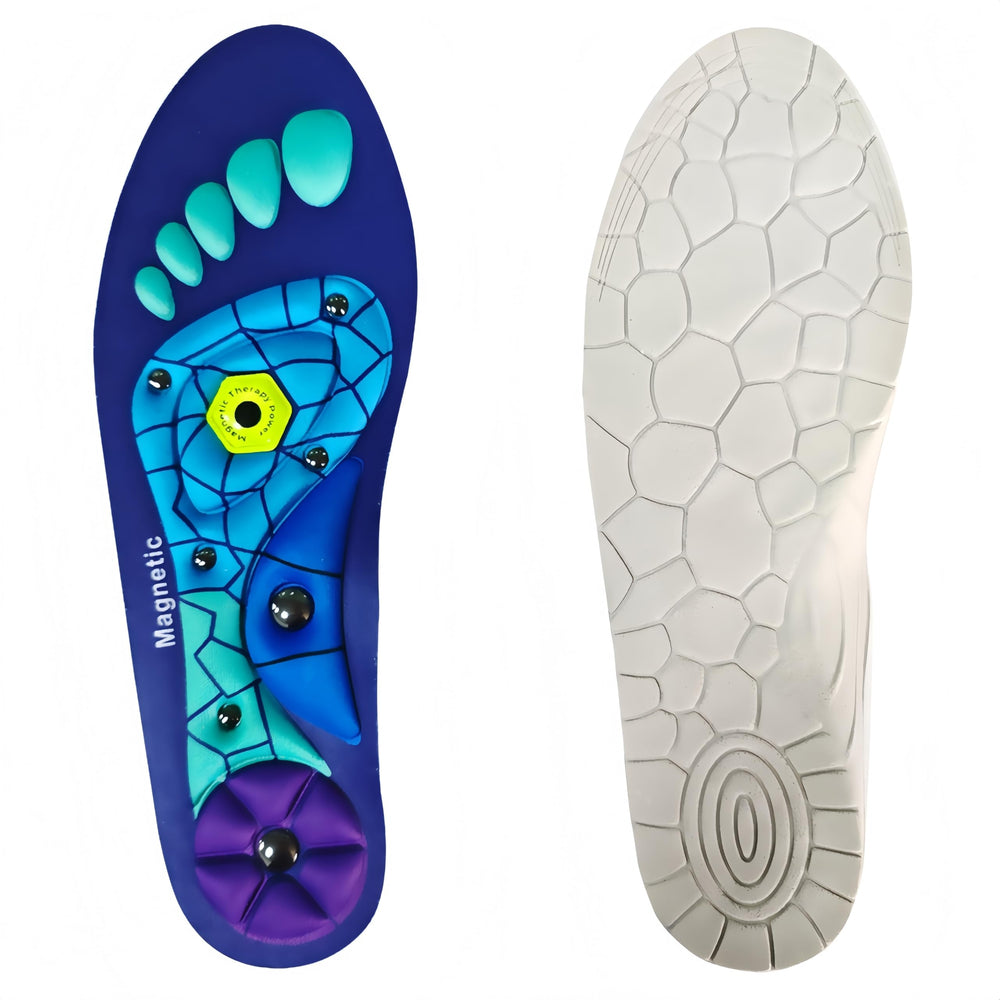 Magnetic Insoles non-slip base keeps inserts secure in shoes