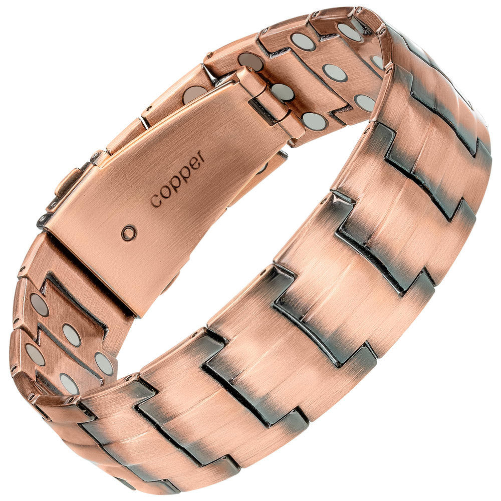 MagnetRX 3X Strength Copper Bracelet links being added for length customization.