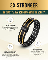 MagnetRX 3X Strength Titanium Magnetic Bracelet in gift-ready box