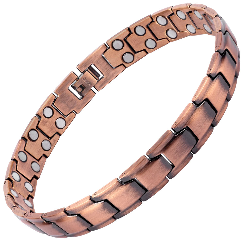 MagnetRX copper anklet for men daily-wear-ready design with brushed finish.