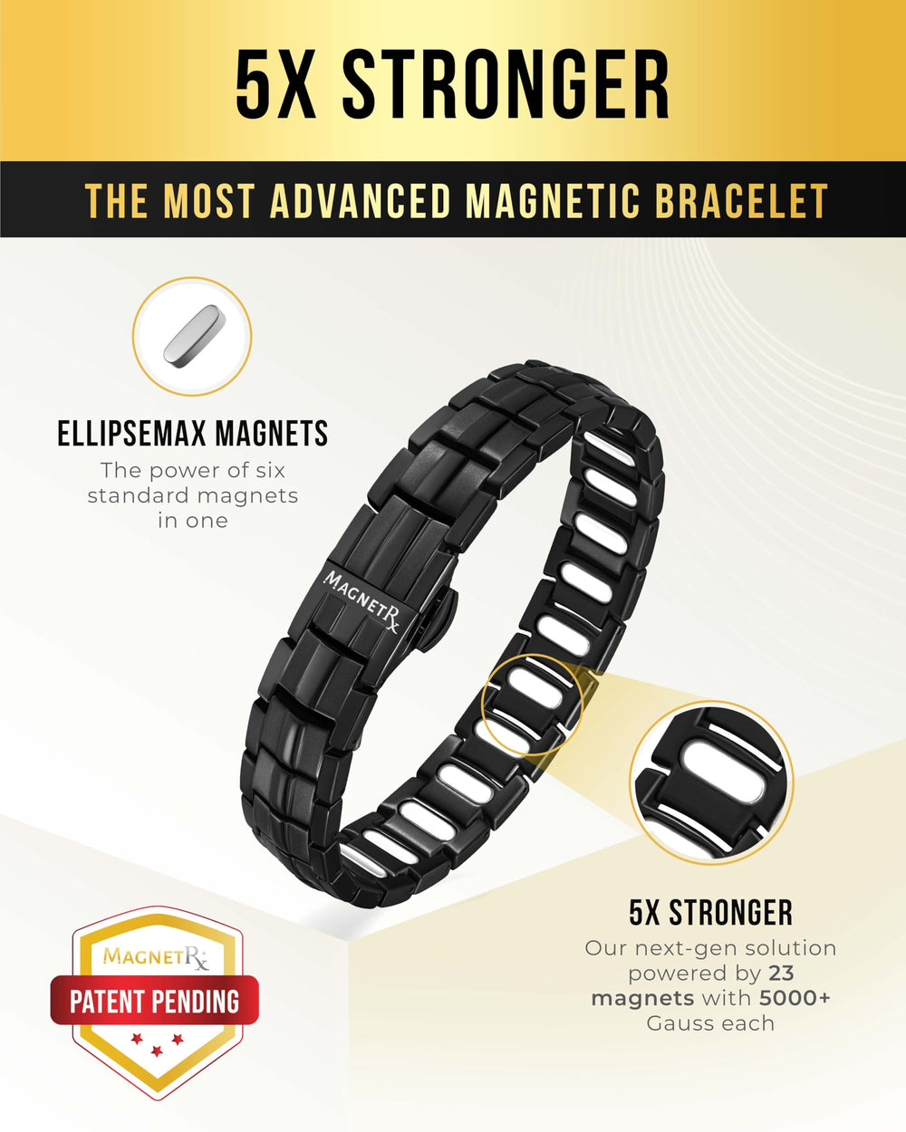 EllipseMAX adjustable length with sizing tool for precise wrist fit.