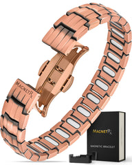 MagnetRX EllipseMAX bracelet with butterfly clasp for secure wear.