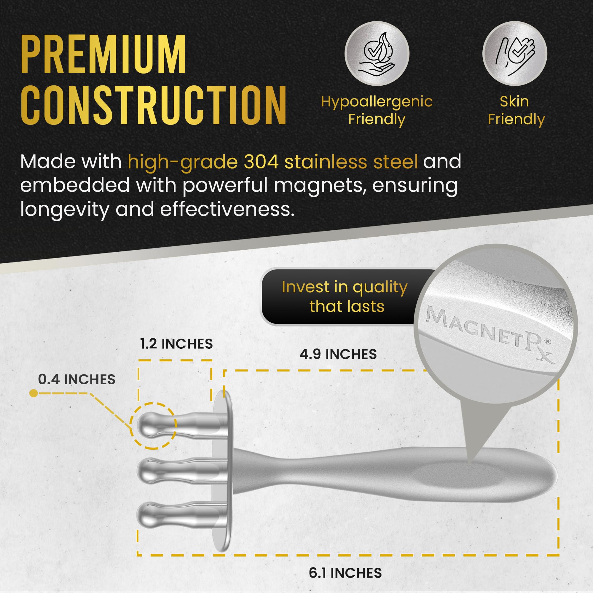 MagnetRX full-body meridian massage targets key points for balanced energy.