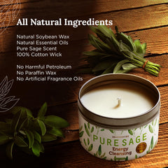 Magnificent 101 organic soy wax candle with clean-burning formula enhances atmosphere