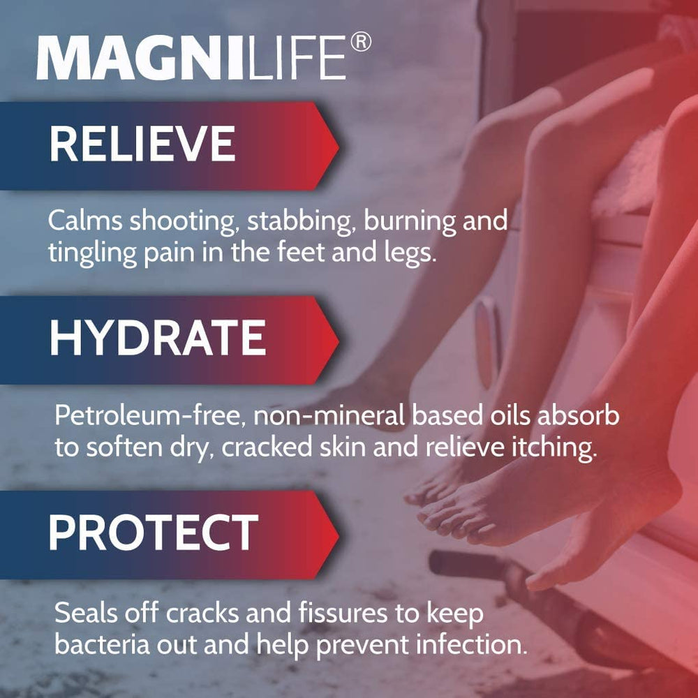Dry, cracked heels before treatment with MagniLife