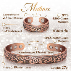 Mahnco diseño flor vintage que complementa cualquier estilo
