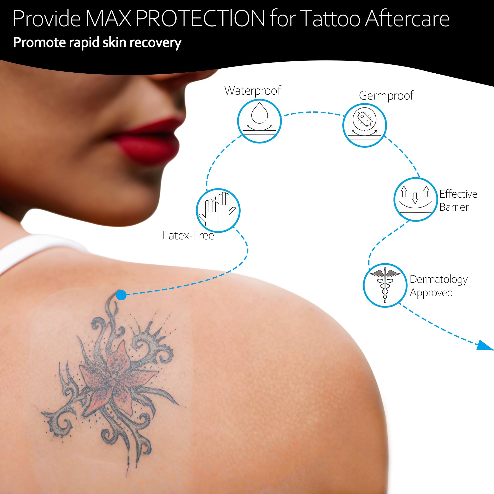 MAIBAO IV catheter dressing helps secure lines without restricting movement.