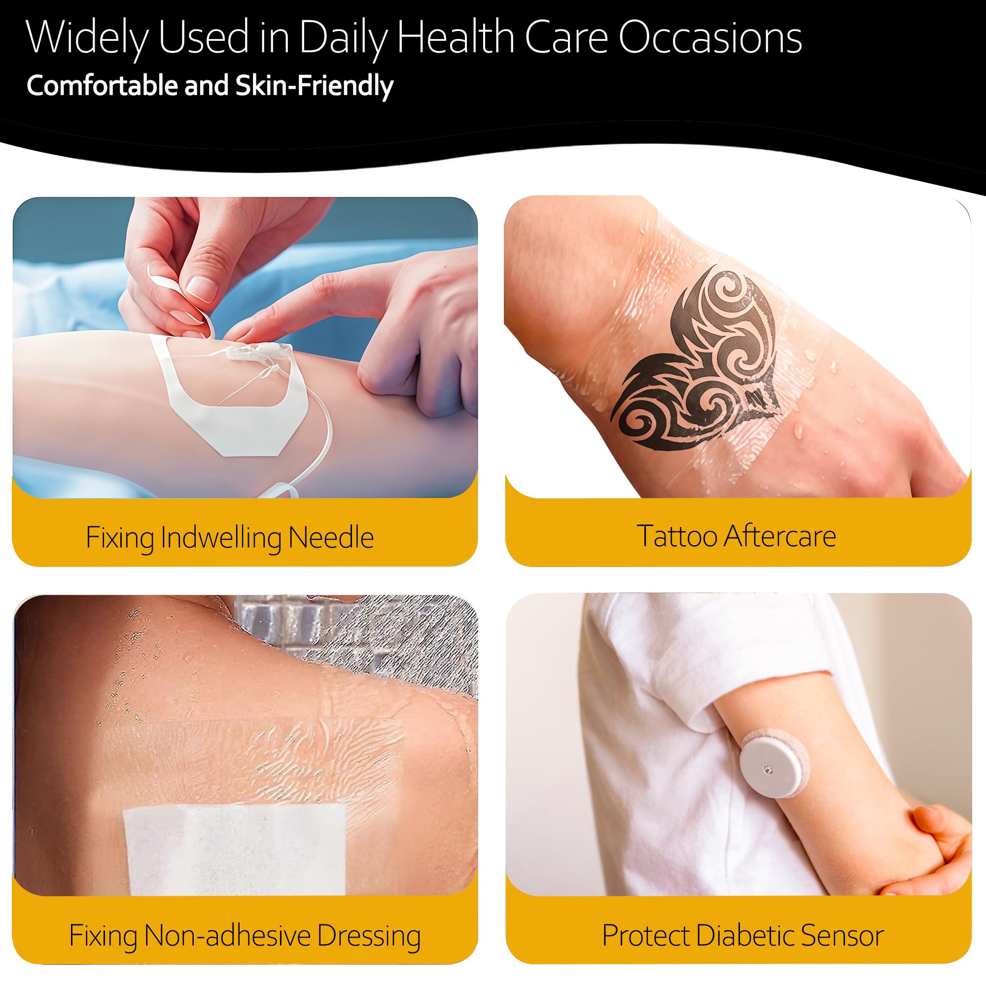 MAIBAO tattoo aftercare bandage protects treated skin during cleansing.