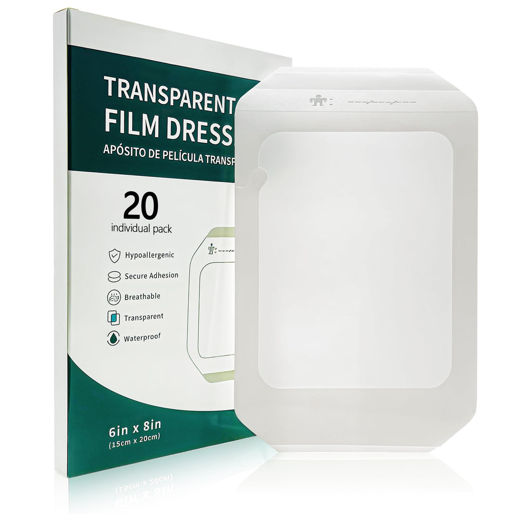MAIBAO transparent dressing 6x8 pack provides clear fixation and easy wound observation.