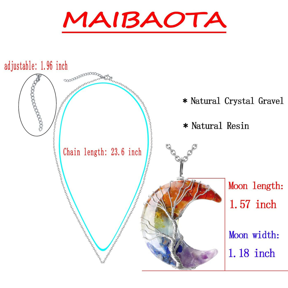 MAIBAOTA Natural Resin Quartz Gemstone necklace for serene styling.