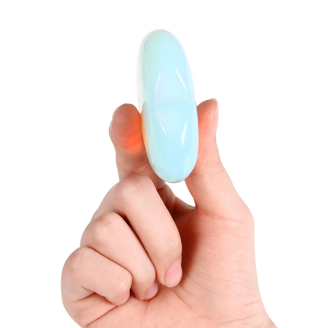 MAIBAOTA Opalite heart in gift ready packaging with care card.