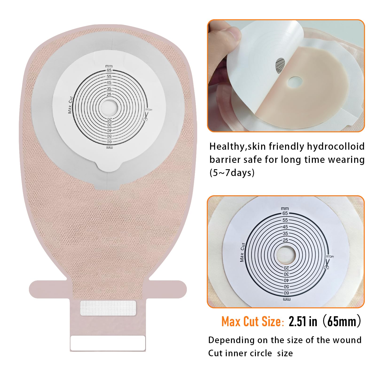 Maidwoc advanced hydrocolloid baseplate supports gentle skin contact.