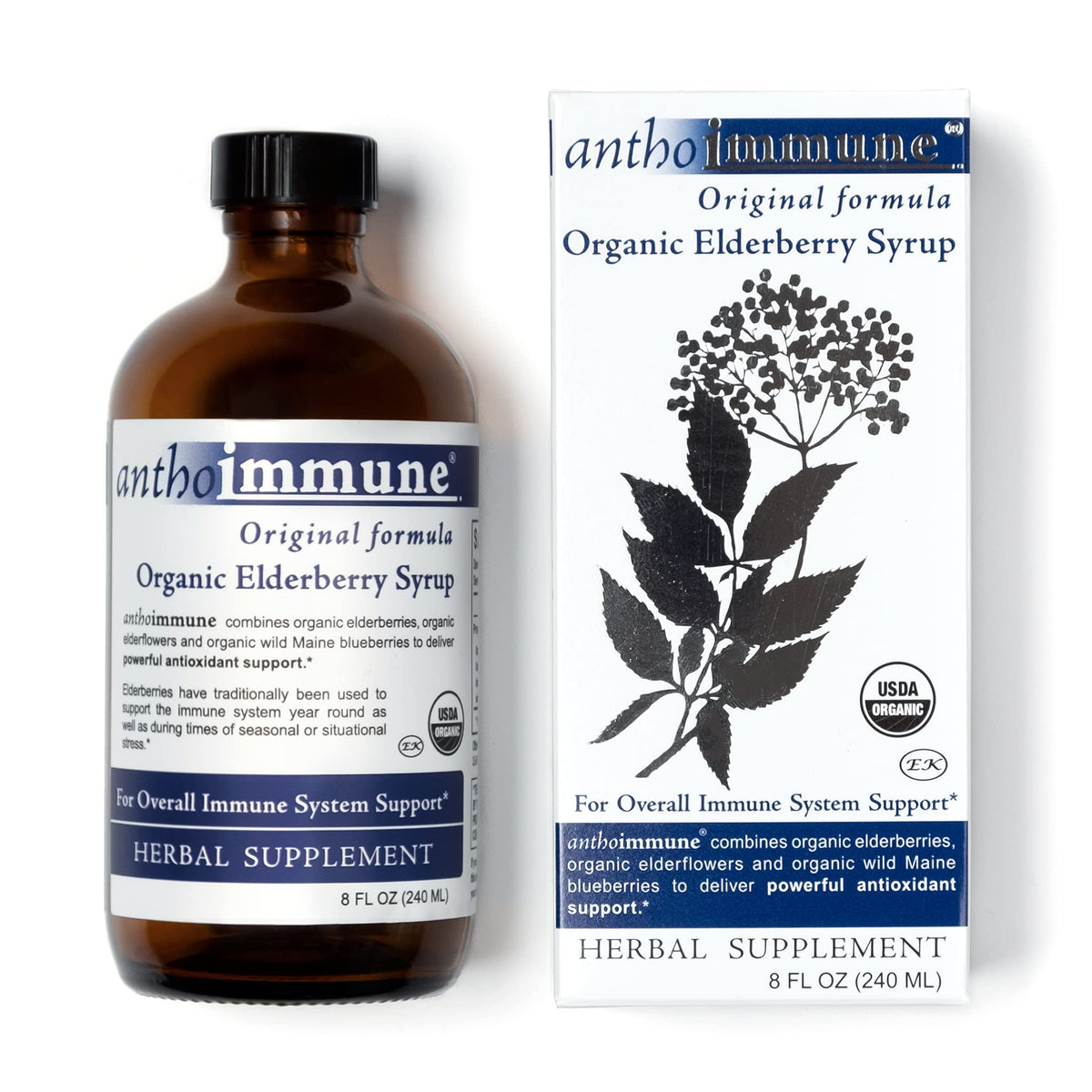 Maine Medicinals elderberry syrup bottle ready for daily immune support