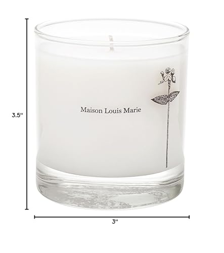 Maison Louis Marie Antidris Jasmine candle soot-free burn for cleaner air.
