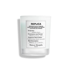 Maison Margiela Replica Bubble Bath candle top view for refined living room ambiance.