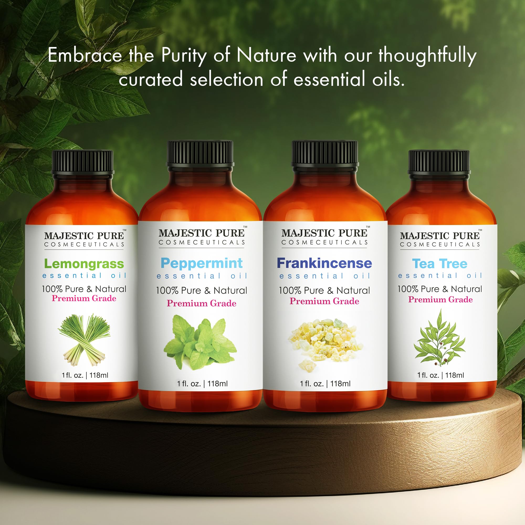 Majestic Pure Aceite de Árbol de Té con fragancia fresca y limpia