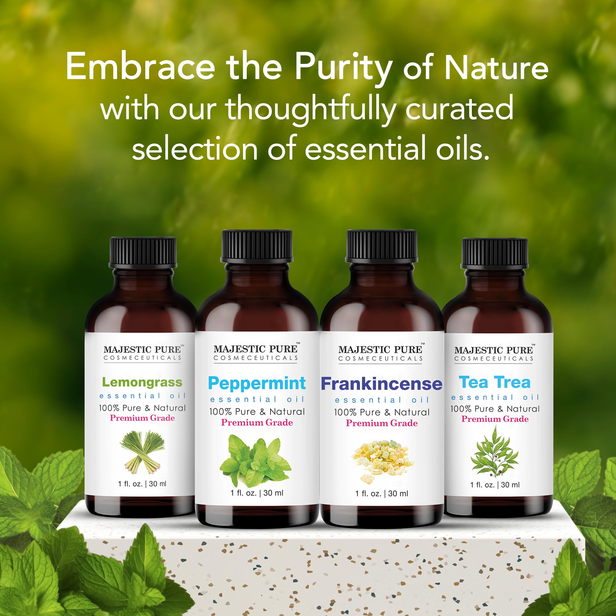Majestic Pure Aceite de Menta para aromaterapia, aroma fresco.