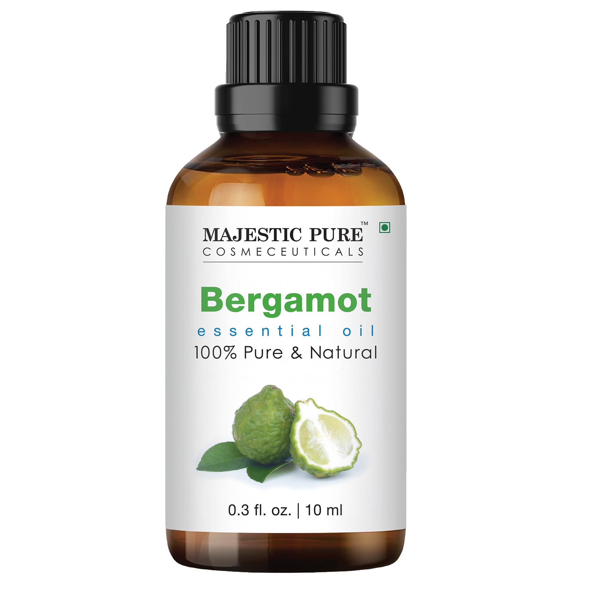 Majestic Pure Bergamot aceite esencial en frasco ámbar para perfumar espacios