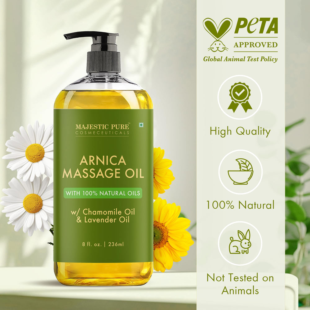 Majestic Pure Chamomile flowers with oil evoke relaxing ritual
